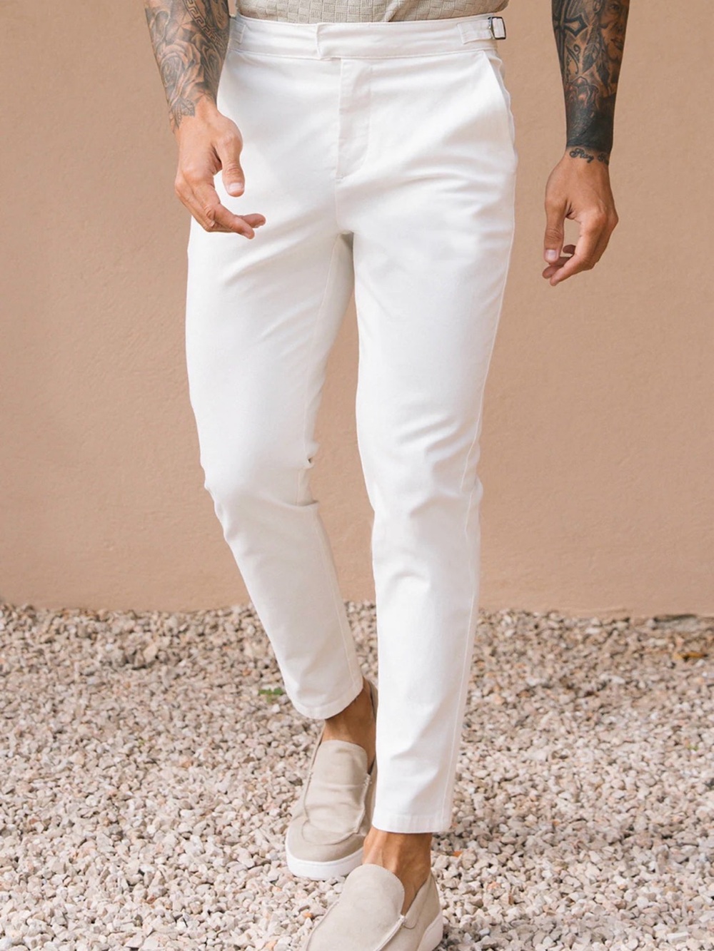 MAUVAIS Brand new White Men's Chinos - Classic Slim Fit